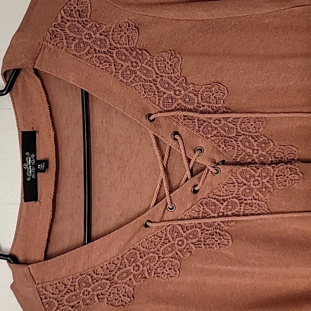 Pink/Mauve Boho Tunic Size 2X